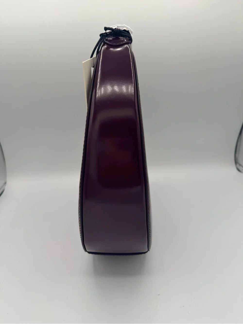 NWT Staud Mini Moon Purse in Syrah Burgundy Leather, Crossbody Bag , brand NEW - Picture 11 of 16